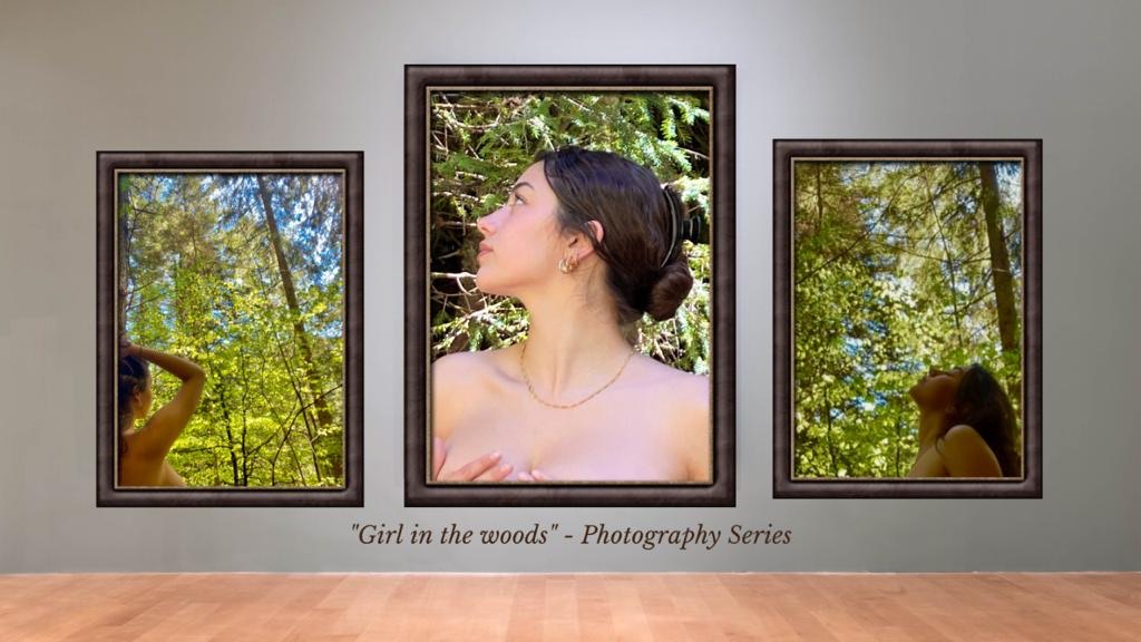 Girl in the woods hero